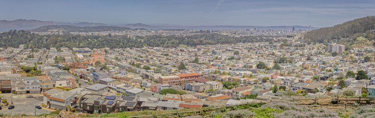 Fototapeta na wymiar Panorama of San Francisco During the Day