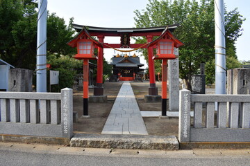 日本　埼玉　高岩天満神社　5月　風景