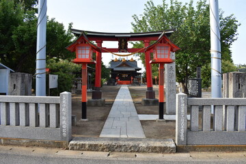 日本　埼玉　高岩天満神社　5月　風景