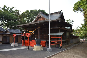 Obraz premium 日本 埼玉 高岩天満神社 5月 風景
