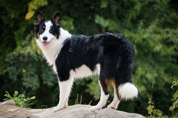 Border collie and Australian shepherd dog breed