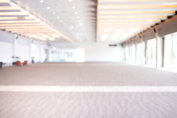 White blur abstract background from building hallway.
