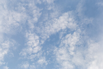 White clouds floating in the sky Giving a feeling of relaxation Sky pictures for background