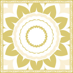 Pattern of hijab motif design with abstract foliage design. Silk scarf pattern vector design inspiration
