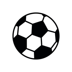 Fototapeta premium Soccer ball, simple style, icon. Vector illustration isolated on white background