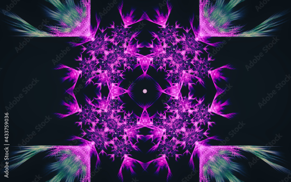 Poster abstract illustration background image patterns in the form of lines and geometric shapes intersecti