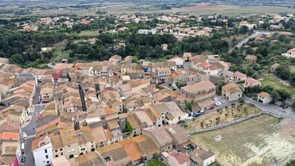 Fototapeta na wymiar Village occitan dans le sud de la France,
