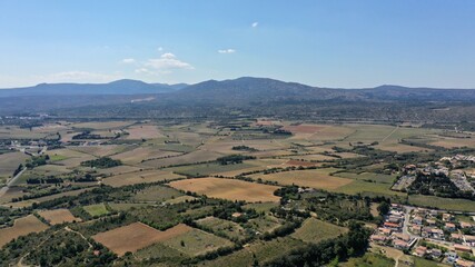 Massif des corbières dans le sud de la France