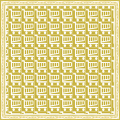 Pattern of hijab motif design with abstract foliage design. Silk scarf pattern vector design inspiration