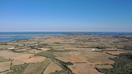 Massif des corbières dans le sud de la France
