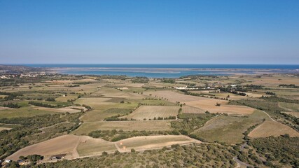 Massif des corbières dans le sud de la France