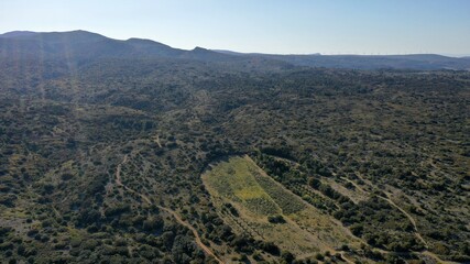 Massif des corbières dans le sud de la France