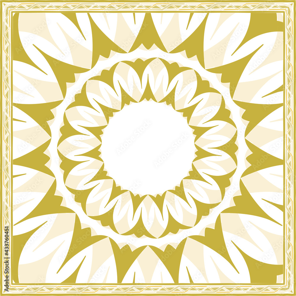 Poster design of hijab or scarf motifs with abstract patterns. can be used also for other fabric
