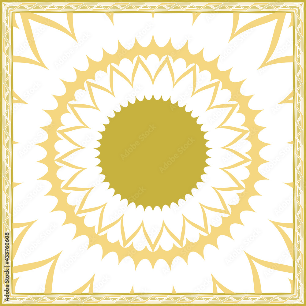 Poster design of hijab or scarf motifs with abstract patterns. can be used also for other fabric