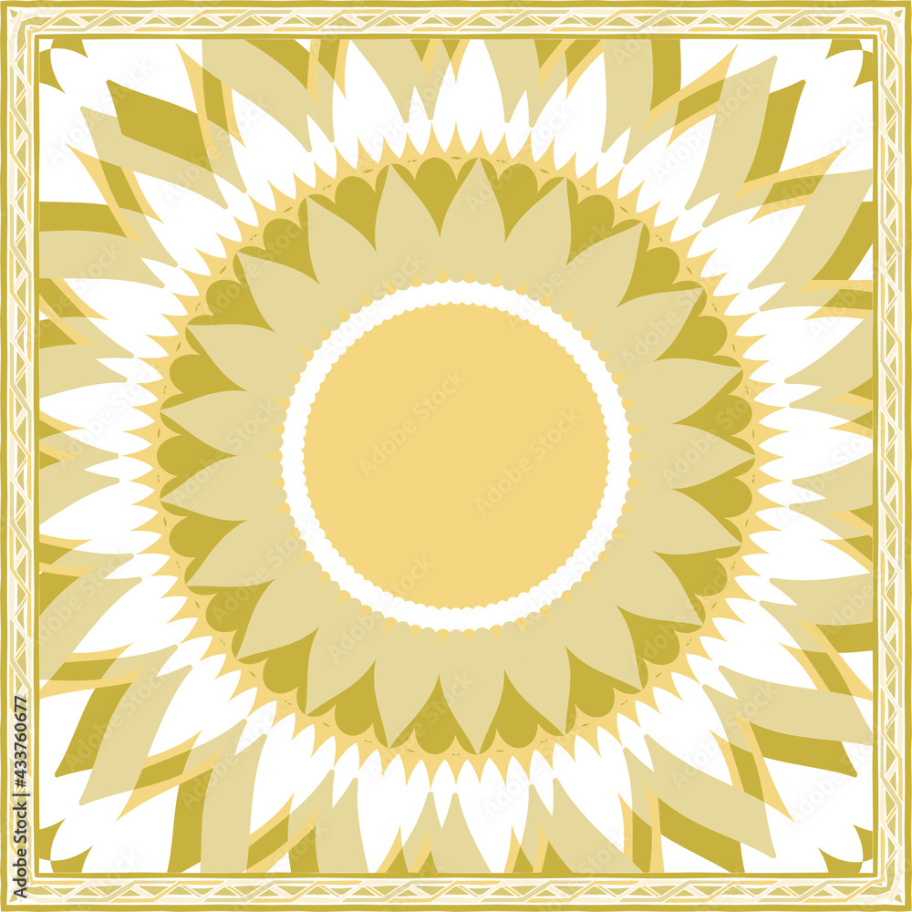 Poster design of hijab or scarf motifs with abstract patterns. can be used also for other fabric