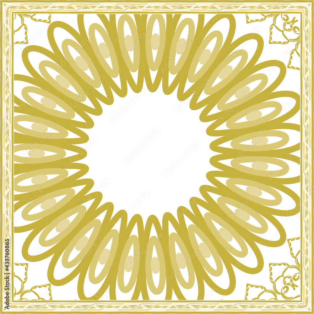 Poster design of hijab or scarf motifs with abstract patterns. can be used also for other fabric