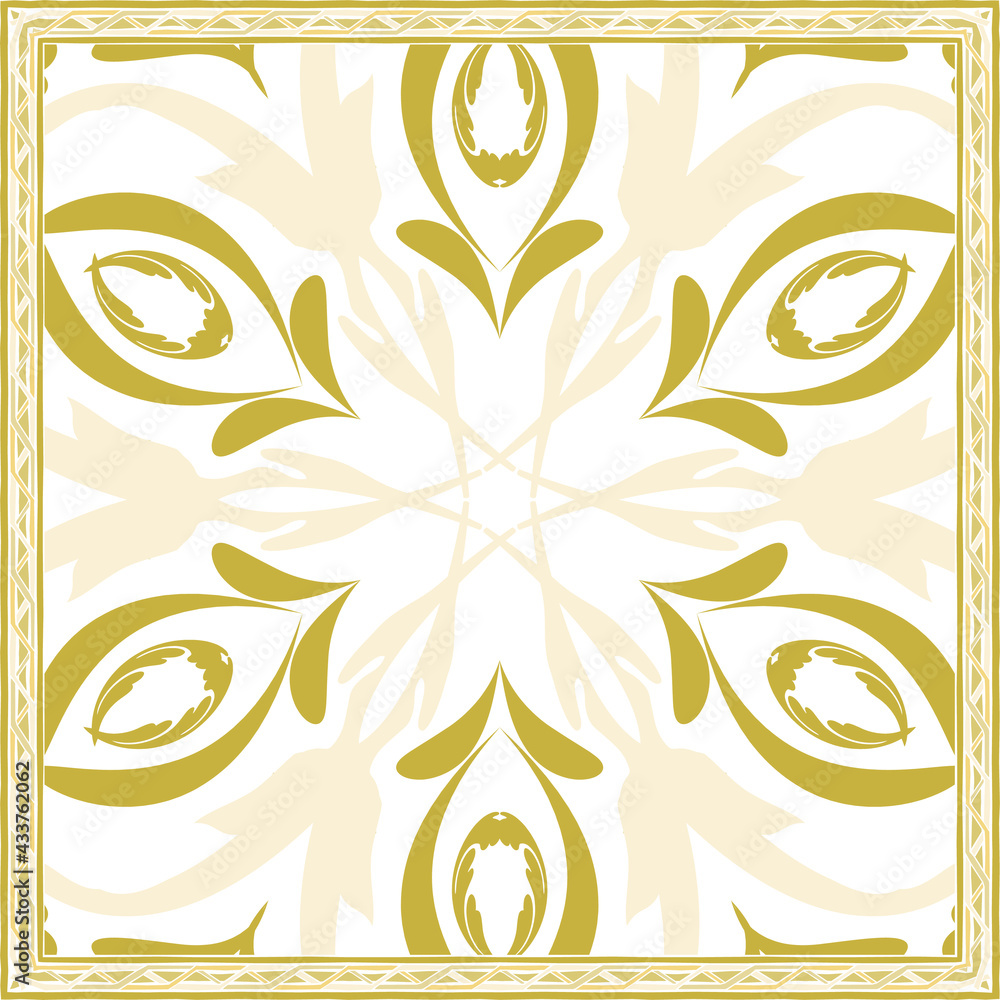 Aufkleber design of hijab or scarf motifs with abstract patterns. can be used also for other fabric