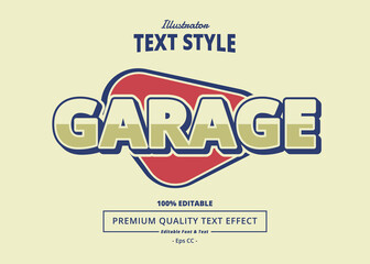 Garage Illustrator Text Effect