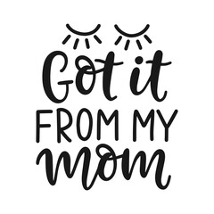 Got it from my mom hand written modern calligraphy