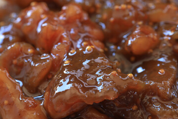 Homemade delicious natural fig jam