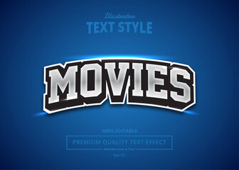 Movie Illustrator Text Effect