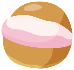 イチゴクリームのマリトッツォ