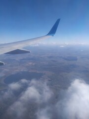 Obraz premium view from airplane window