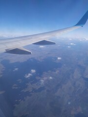 Obraz premium view from airplane window