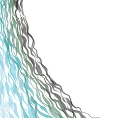 Watercolor background with gradient stripes and waves. Colorful wallpaper