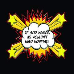 if god healed mens ringer Logo Vector Template Illustration Graphic Design design for documentation and printing