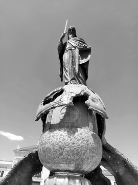 The Monument To The Grand Prince Of The Serbian Grand Principality From 1166 To 1196 Stefan Nemanja, The Work Of The Russian Sculptor And Academician Alexander Rukavishnikov, Was Unveiled In Belgrade