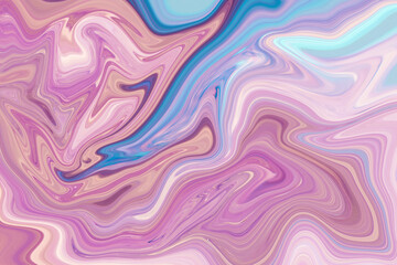 Abstract background. Liquid and fluid marble texture, colourful pastel paint, mix colors.