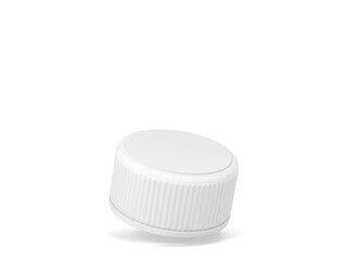 Blank plastic bottle cap