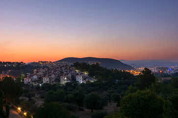 sunrise over the mountains