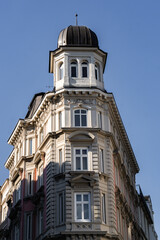 Fototapeta na wymiar the beautiful architecture in the german city hamburg photographed by day