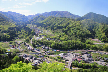 Obraz premium 五大堂からの眺望・山寺（山形県・山形市）