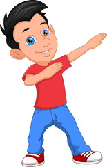 Fototapeta premium cute boy pose and smile