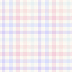 Gingham pattern pale multicolored design for spring summer. Seamless light vichy check pattern for tablecloth, picnic blanket, oilcloth, other modern everyday fashion textile print.
