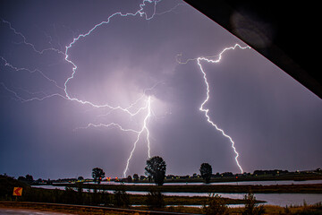 lightning in the night