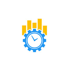 productivity and efficiency vector icon on white