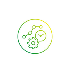 productivity, efficiency icon, linear style