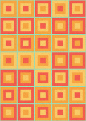 Abstract Geometric Pattern generative computational art illustration