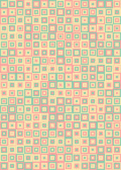 Fototapeta premium Abstract Geometric Pattern generative computational art illustration