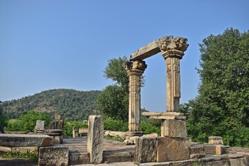 ancient hindu and jain temple remains in Alwar,rajasthan,india,asia