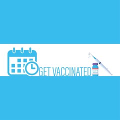 Vector illustration for getting vaccinated and book appointments for covid19 vaccination