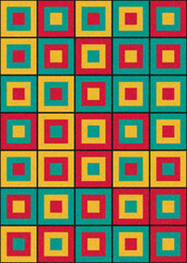 Abstract Geometric Pattern generative computational art illustration