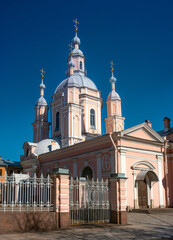 Fototapeta premium Saint Andrew's Cathedral was the last Baroque cathedral built in Saint Petersburg, Russia