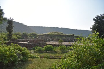 ancient hindu and jain temple remains in Alwar,rajasthan,india,asia