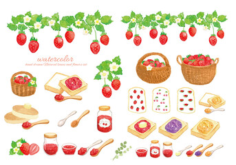 手書きのイチゴのイラスト