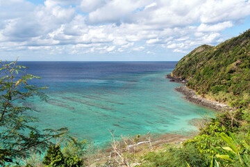 奄美大島の大和村　宮古崎から国直海岸を望む